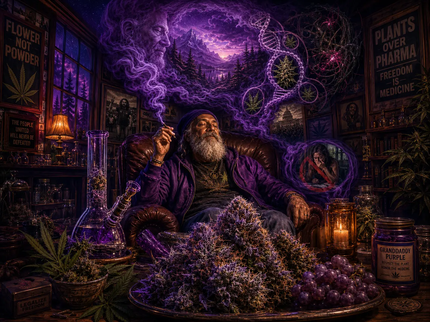 Visual interpretation of Granddaddy Purple user reviews